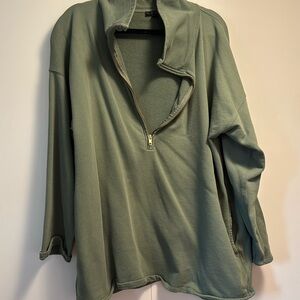J. Crew tunic 1/4 zip